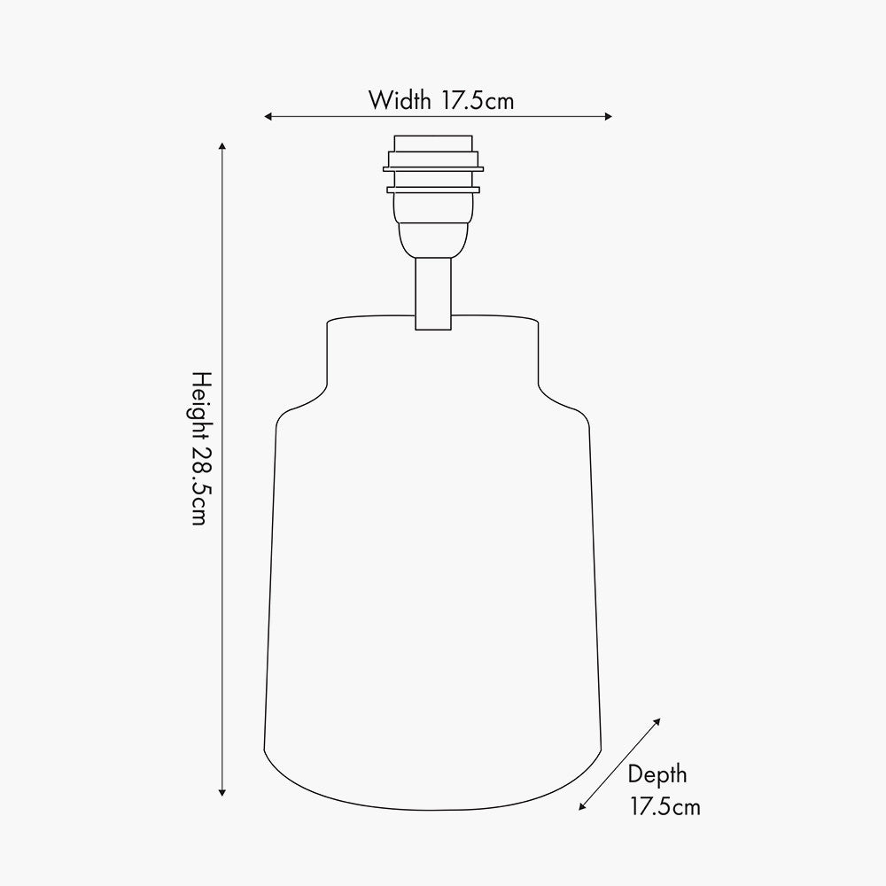 Paihia White Wash Wood Textured Short Table Lamp - Base Only